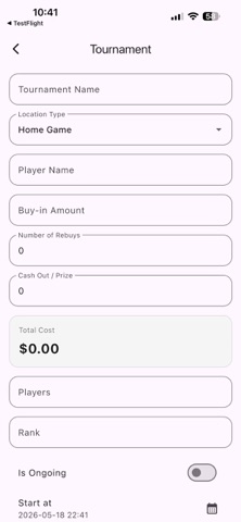 Poker Scheduler screenshot