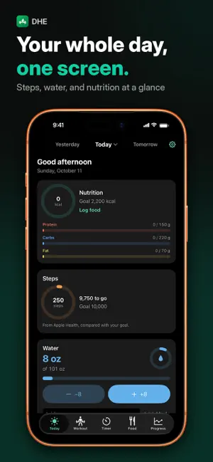 DHE- Daily Health & Exercise screenshot 1
