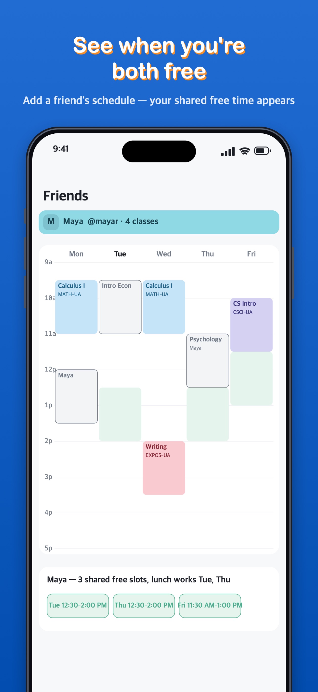 Screenshot 1 of Wheny: Class Schedule