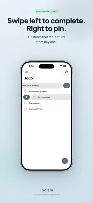 Todism - Simple To-Do List screenshot 1
