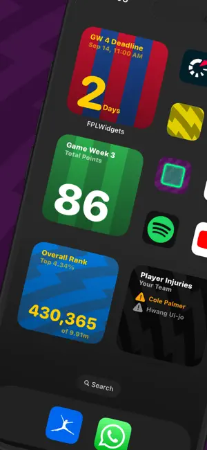 FPL Widgets screenshot 1