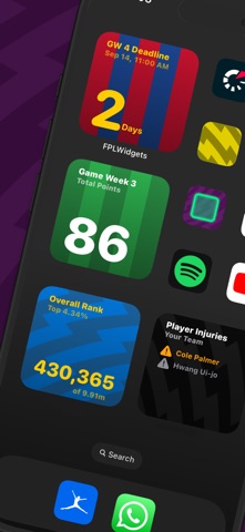 FPL Widgets screenshot