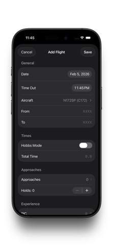 Squawk: Pro Pilot Logbook screenshot