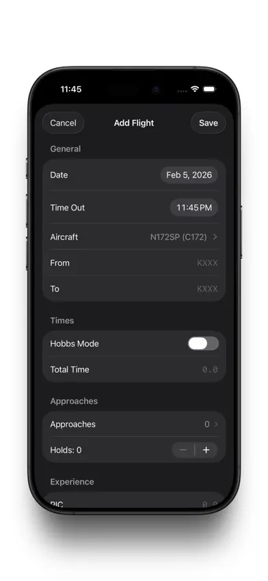 Squawk: Pro Pilot Logbook screenshot 4