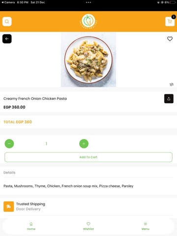 Talabat Healthy iPad screenshot
