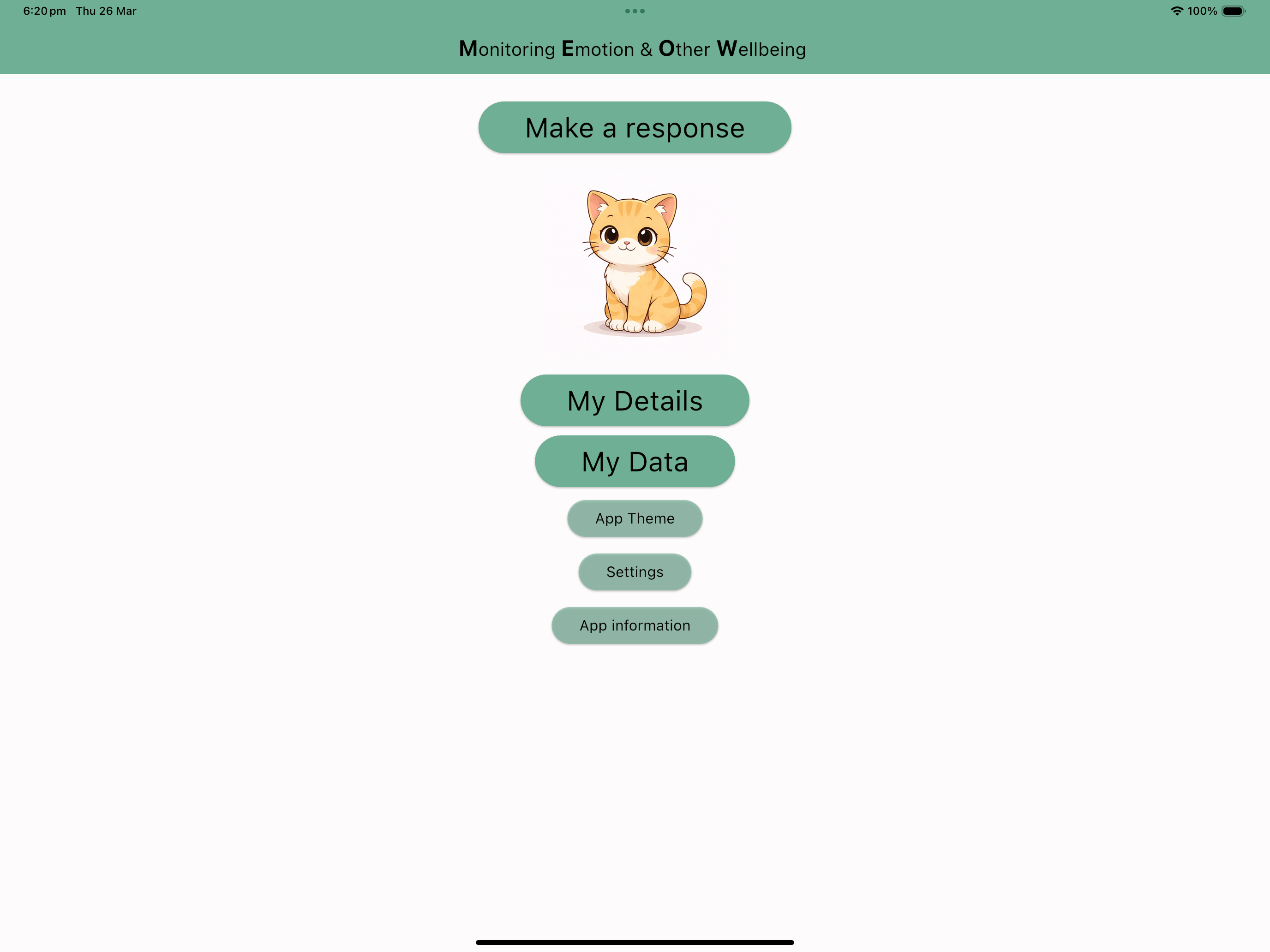 MEOW: Mood tracker