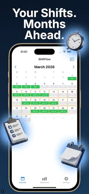 ShiftCal: Shift Planner screenshot 1