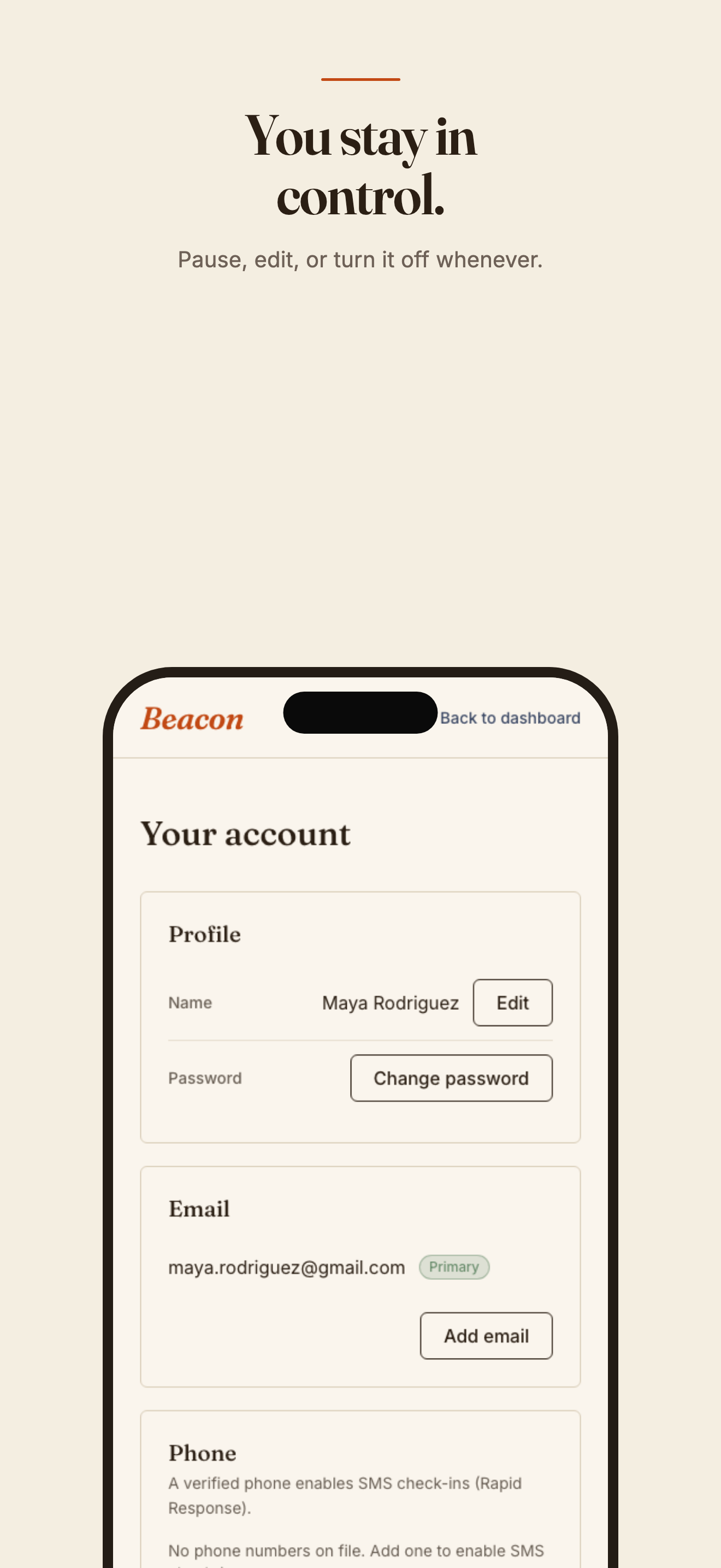 Beacon by Milkweed screenshot 7