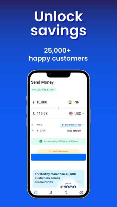 HOP Remit - Send Money Abroad Screenshot