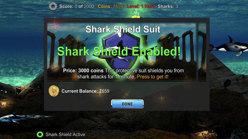 #8. Deep Immersion - Sharks & Gold (iOS) بواسطة: Sferyx