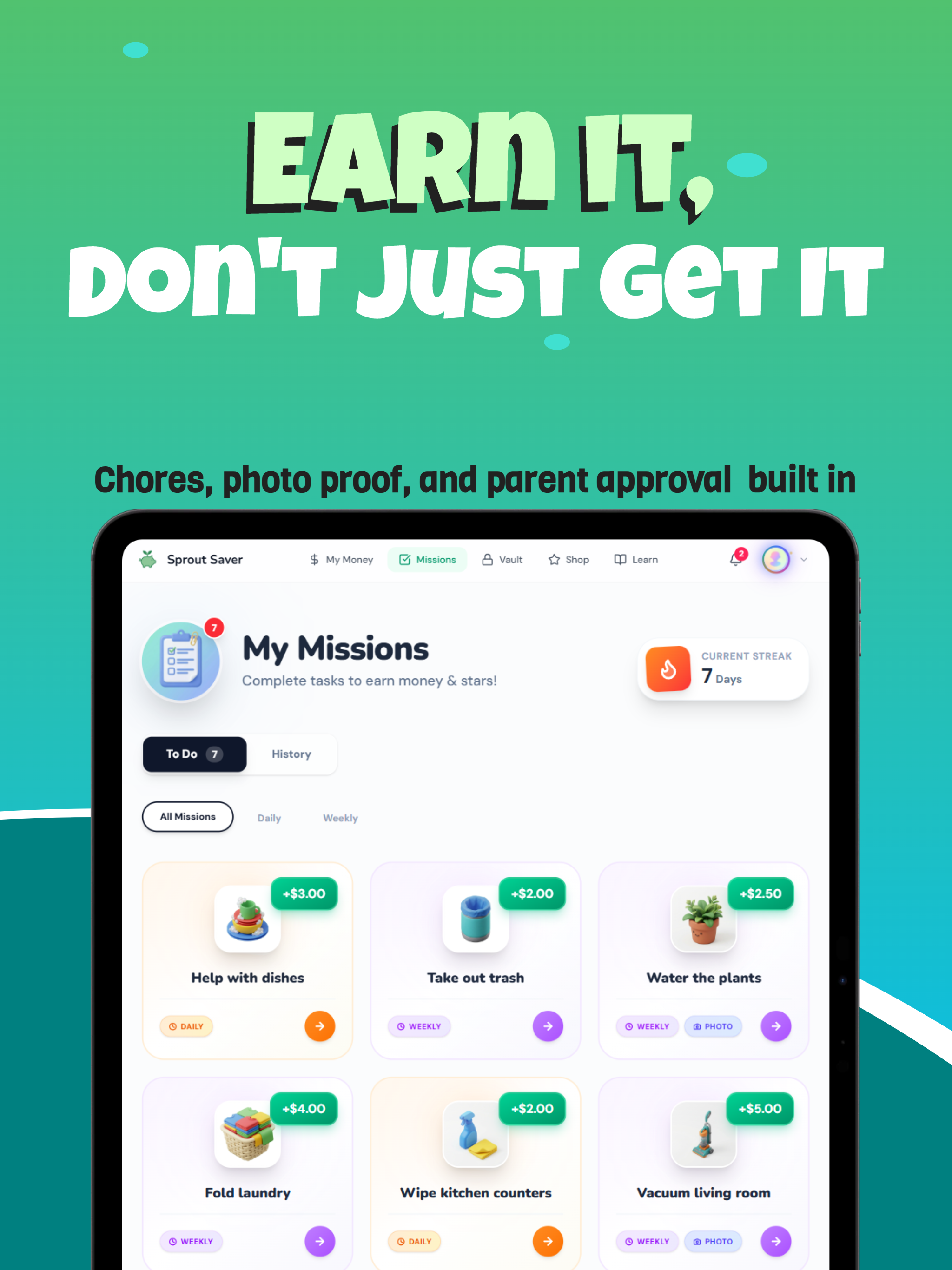 Sprout Saver: Kids Allowance screenshot 10