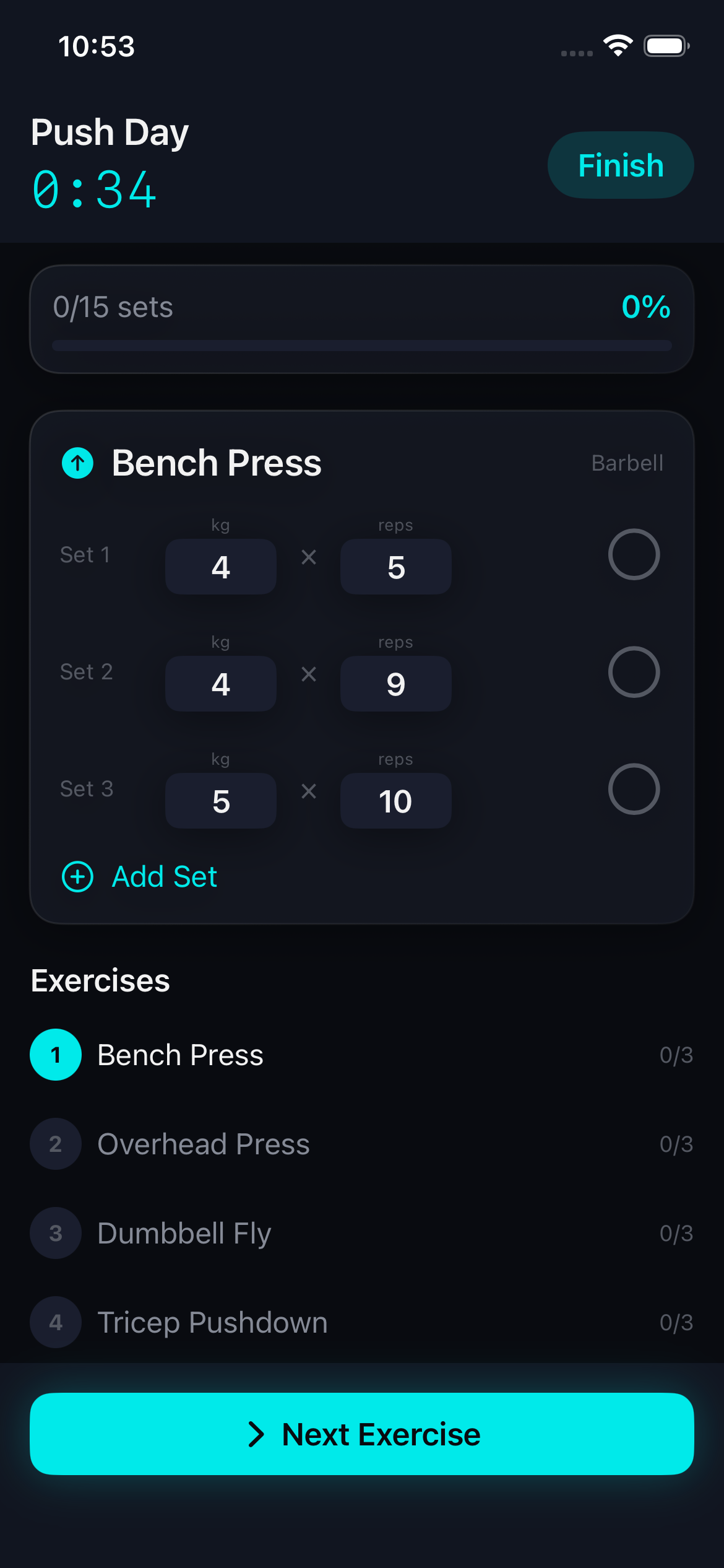 WorkJournal - Gym Tracker