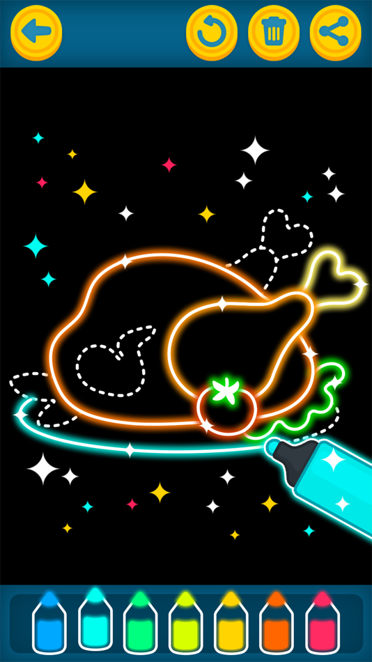 #4. Coloring Meals Game (iOS) 由: C FLOW GAMES SARL