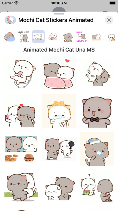 Mochi Cat Stickers Animated Screenshot