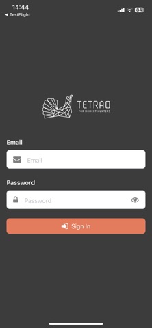 Tetrao Cloud App screenshot