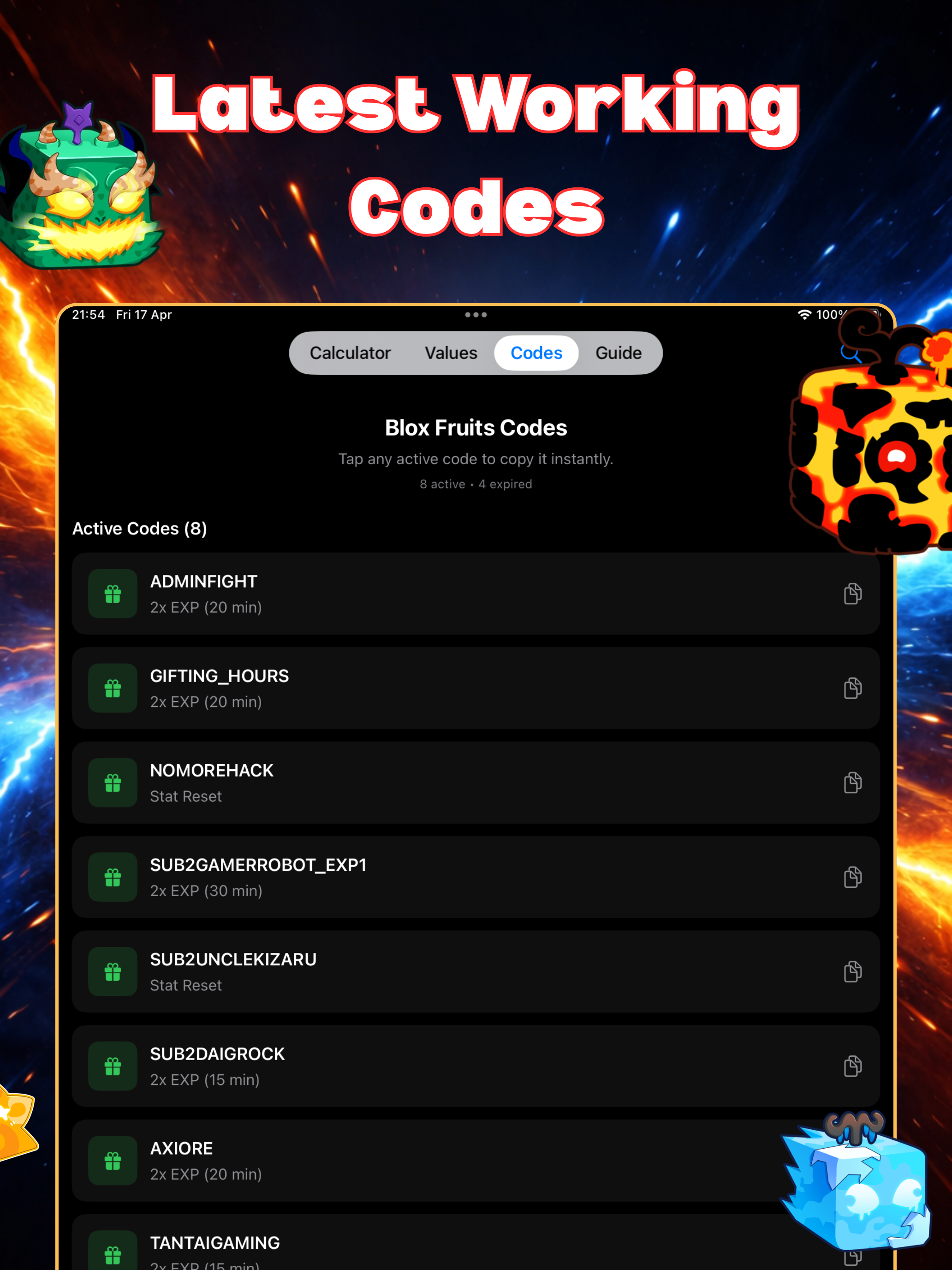Blox Fruits Values & Codes