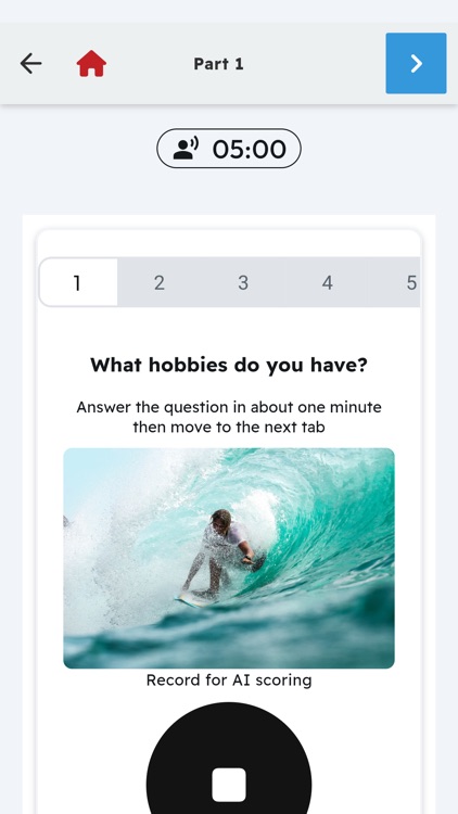 IELTS Sample Tests with AI