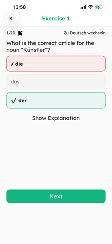DeutschQuiz Screenshot 3 of 4