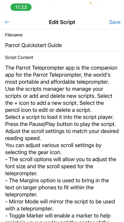 Parrot Teleprompter screenshot-4