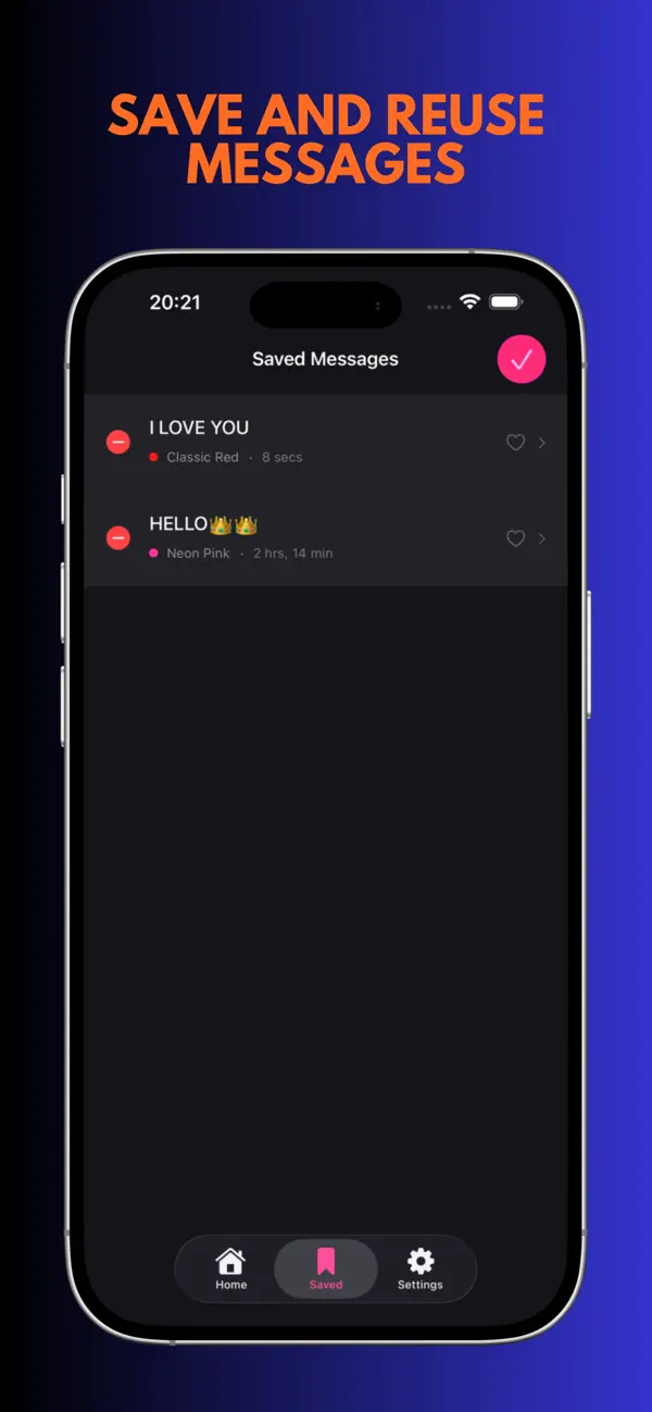 GlowText: LED Banner App - Scrolling Sign for iPhone App Store screenshot 3