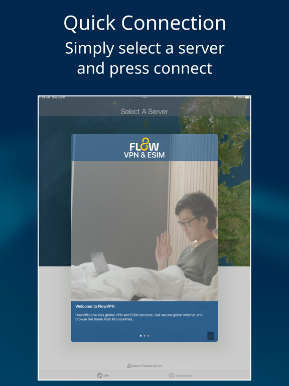 Flow VPN: Fast Secure VPN iPad screenshot 3 - Utilities app