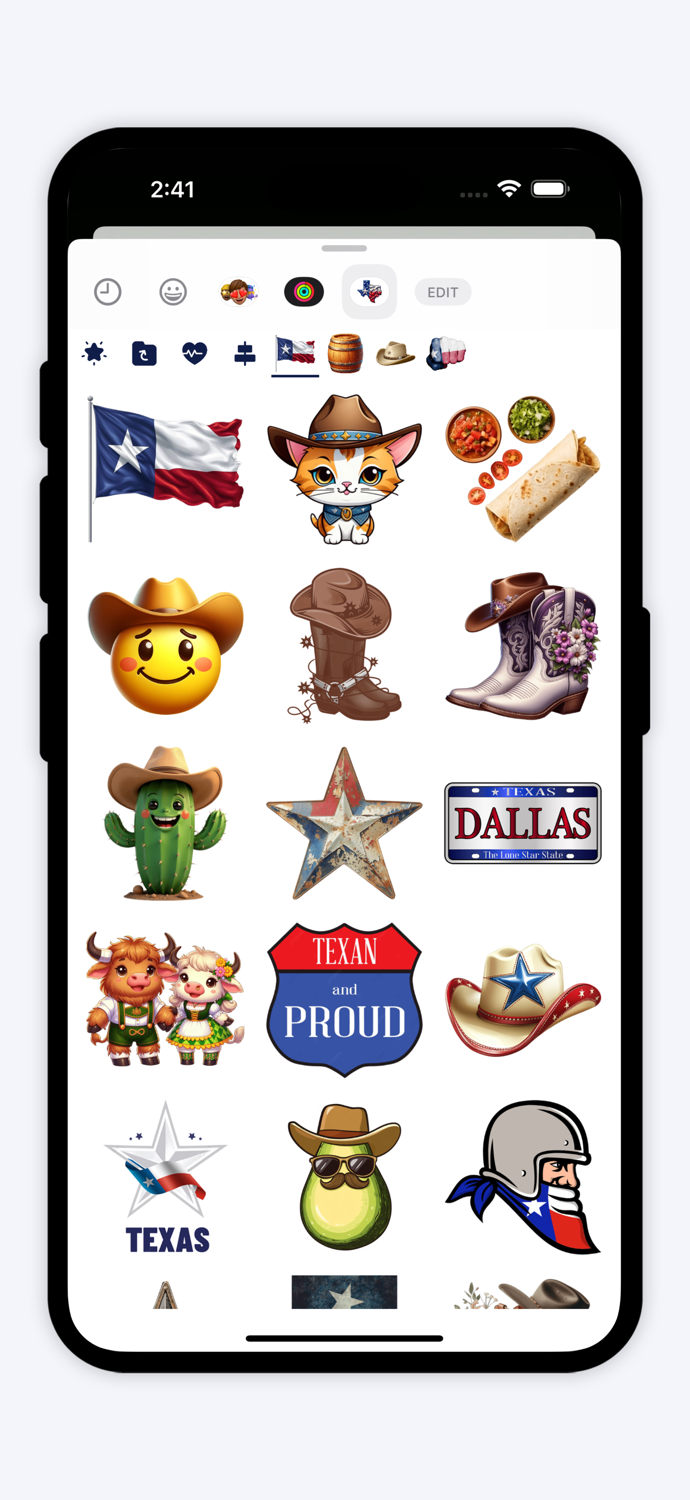 Texas Emoji Lone Star Rodeo