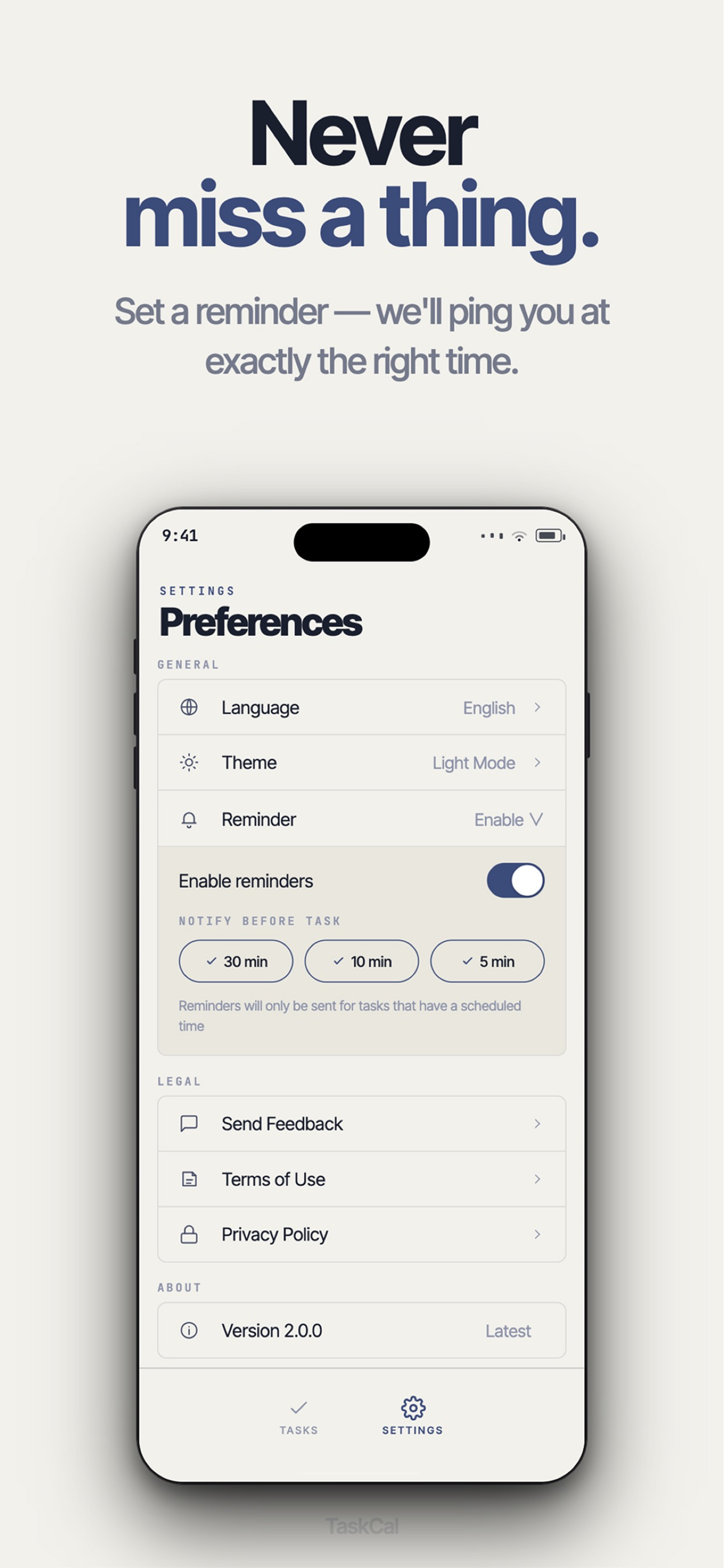 TaskCal: Task Manager