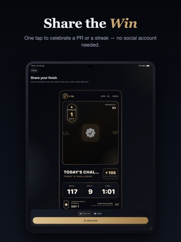 RepTally: Workout Rep Counter iPad screenshot