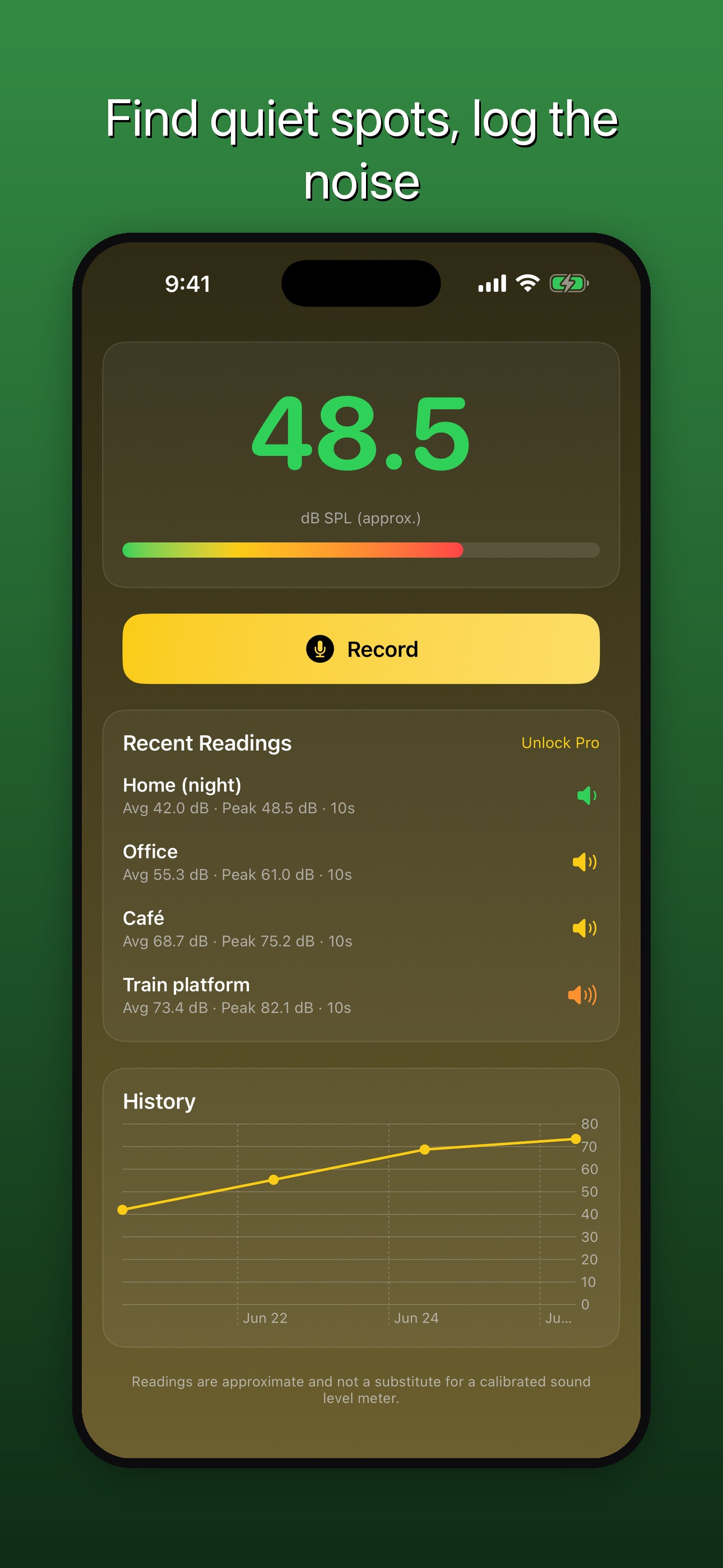 Screenshot 3 of DeciTrack: Decibel Meter & Log