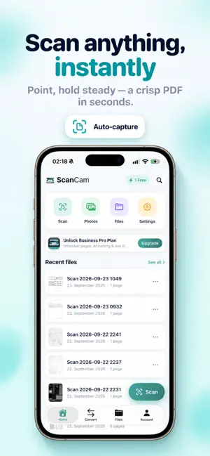 ScanCam: PDF Scanner & Convert screenshot 1