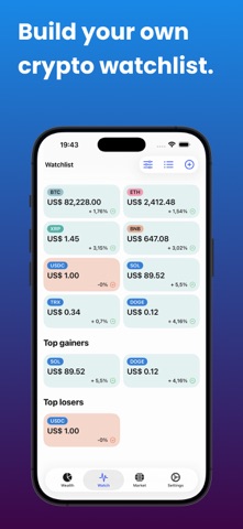 Bitfolio - crypto portfolio Screenshot 5 of 6