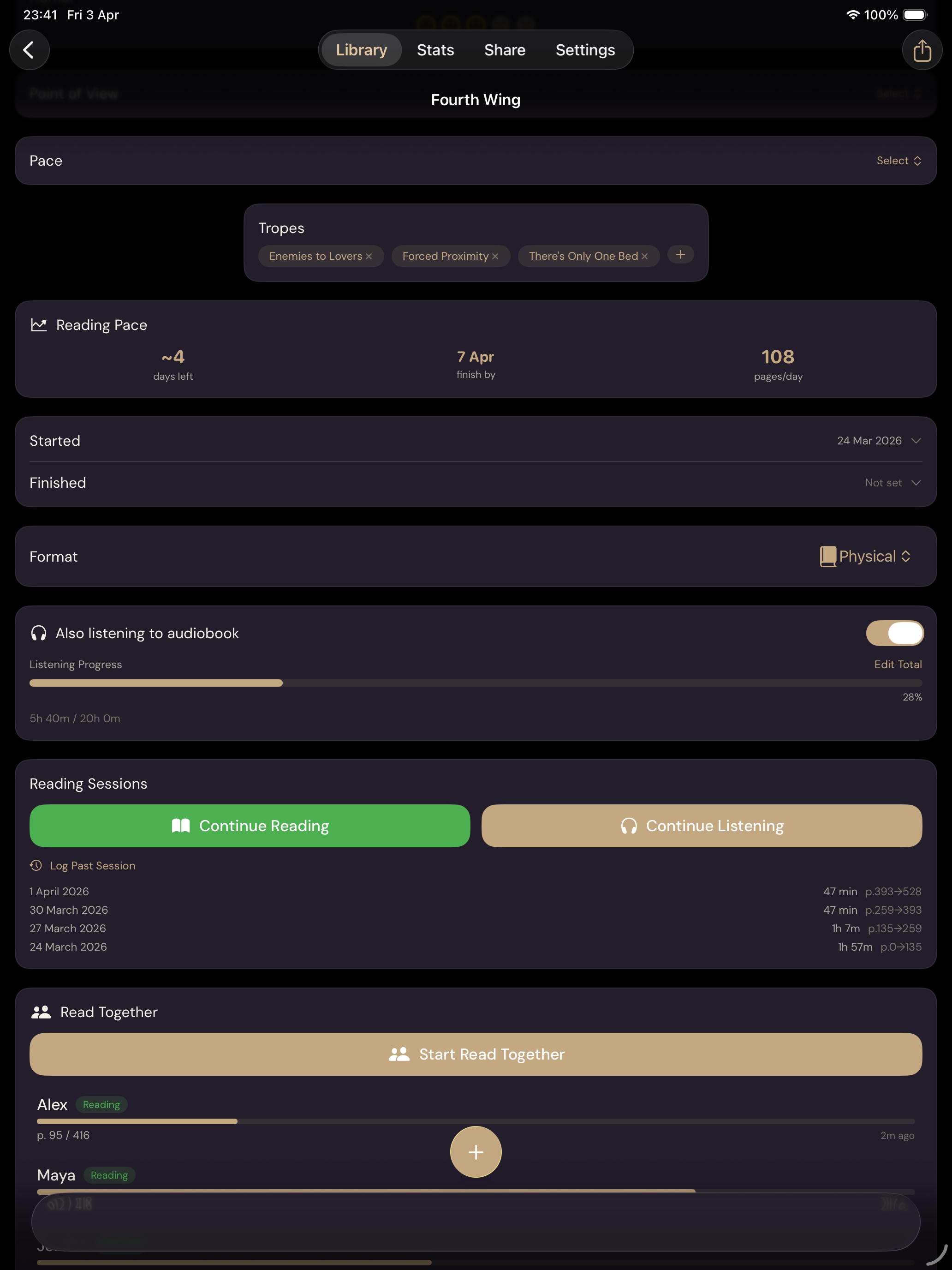 Lamplit - Reading Tracker screenshot 11