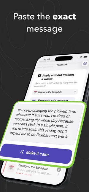 Tough Talk — Co-Parent Coach screenshot 2