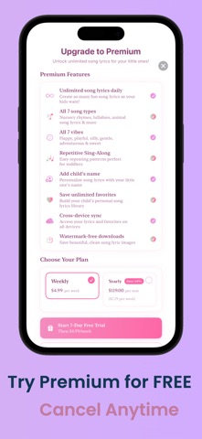 ABC Lyrics: AI Lyric Generator iPhone screenshot