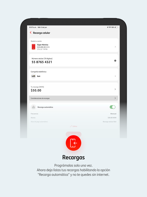 Santander México iPad screenshot 4