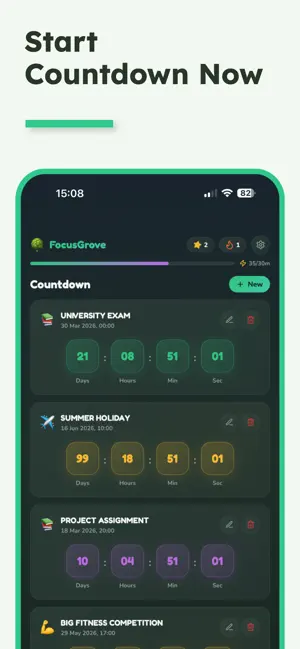 Focus Grove - Pomodoro Timer screenshot 2
