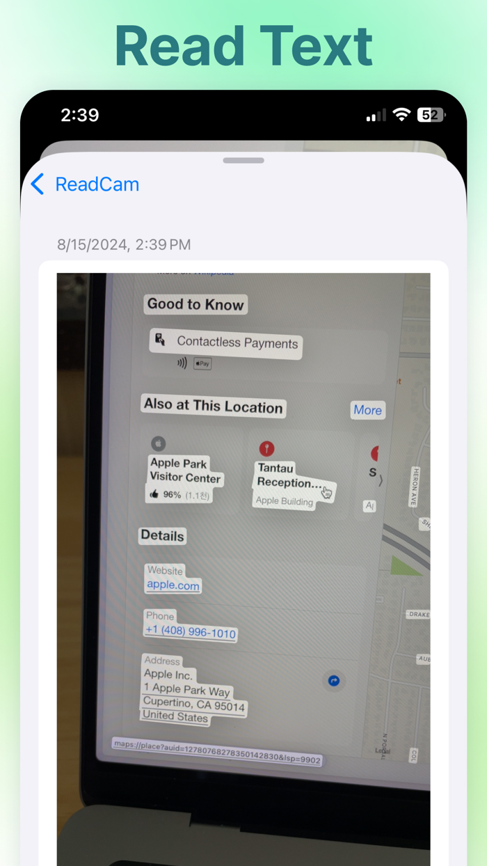ReadCam Camera Text Note OCR