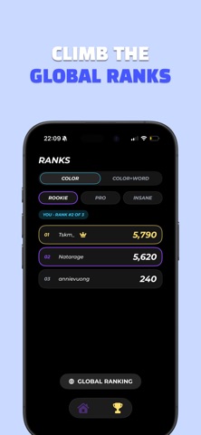 ColorRush: Tap & React fast iPhone screenshot
