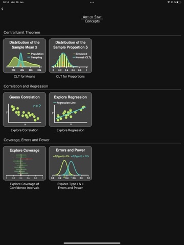 Art of Stat iPad screenshot
