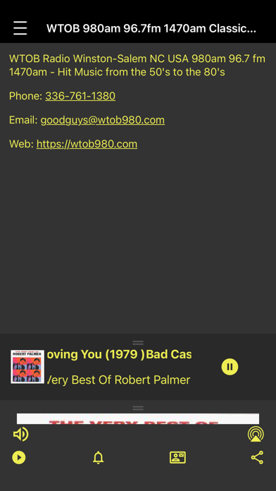 WTOB Radio. Screenshot 3 - AppWisp.com
