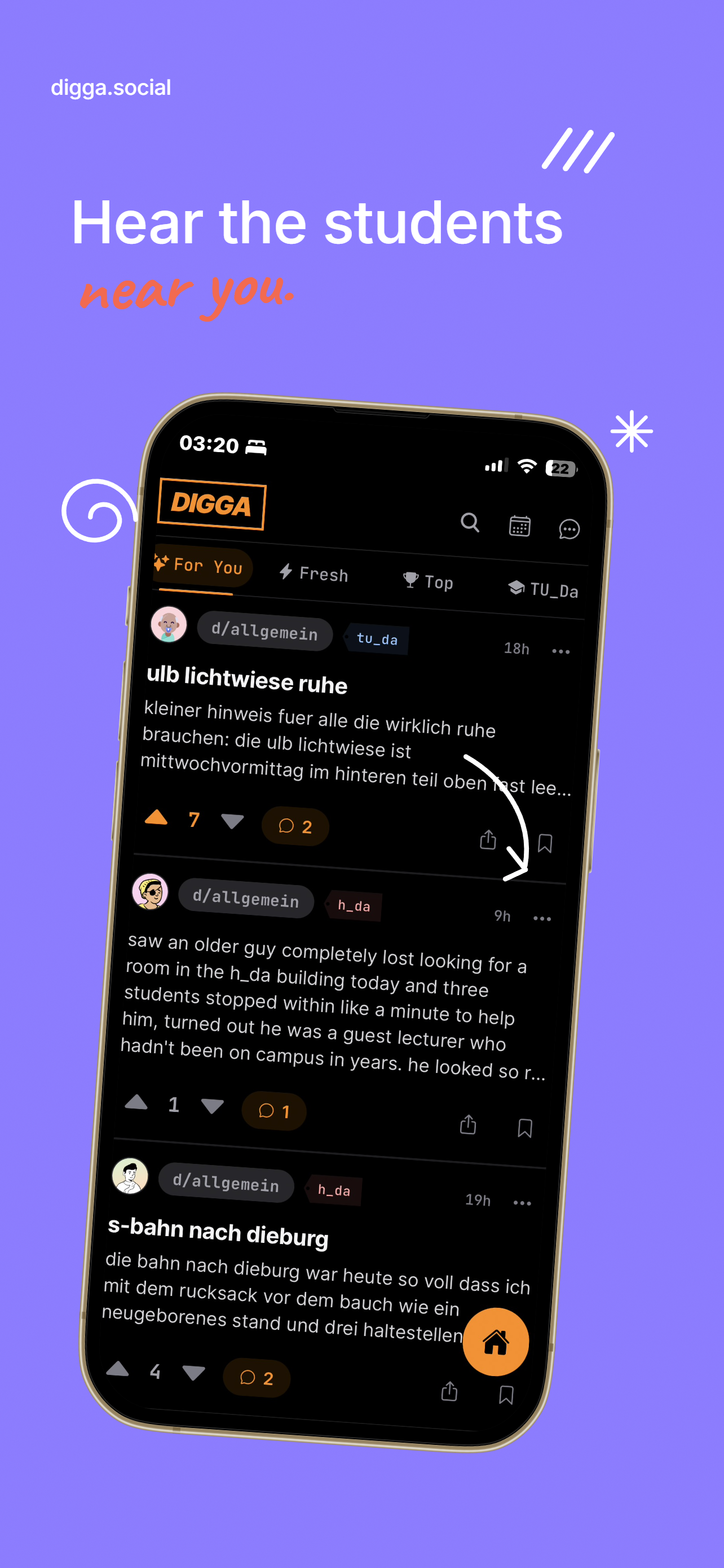 Digga: Your Campus-Feed