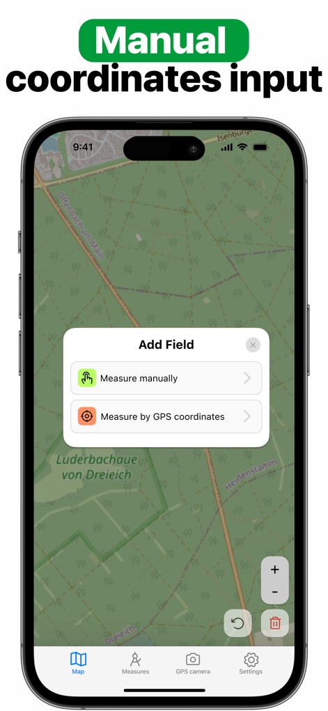 GPS Field Area Measure on Map - Utilities App | MWM