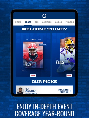 Indianapolis Colts iPad screenshot