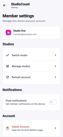 StudioCount Member screenshot 4