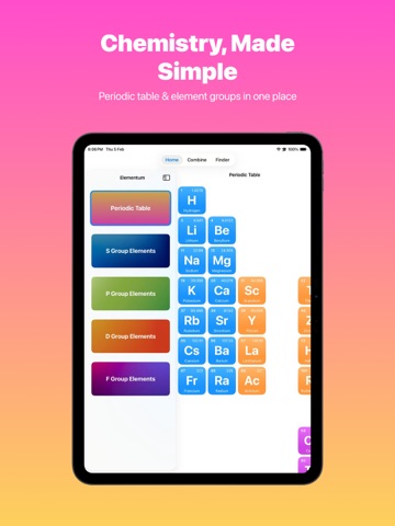 Elementum iPad screenshot