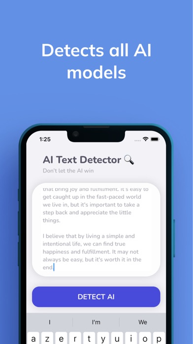 AI Detector: Zero GPT Screenshot