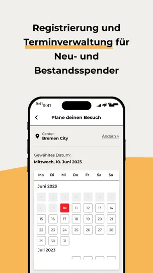 Screenshot von Mein CSL Plasma auf dem iPhone 1