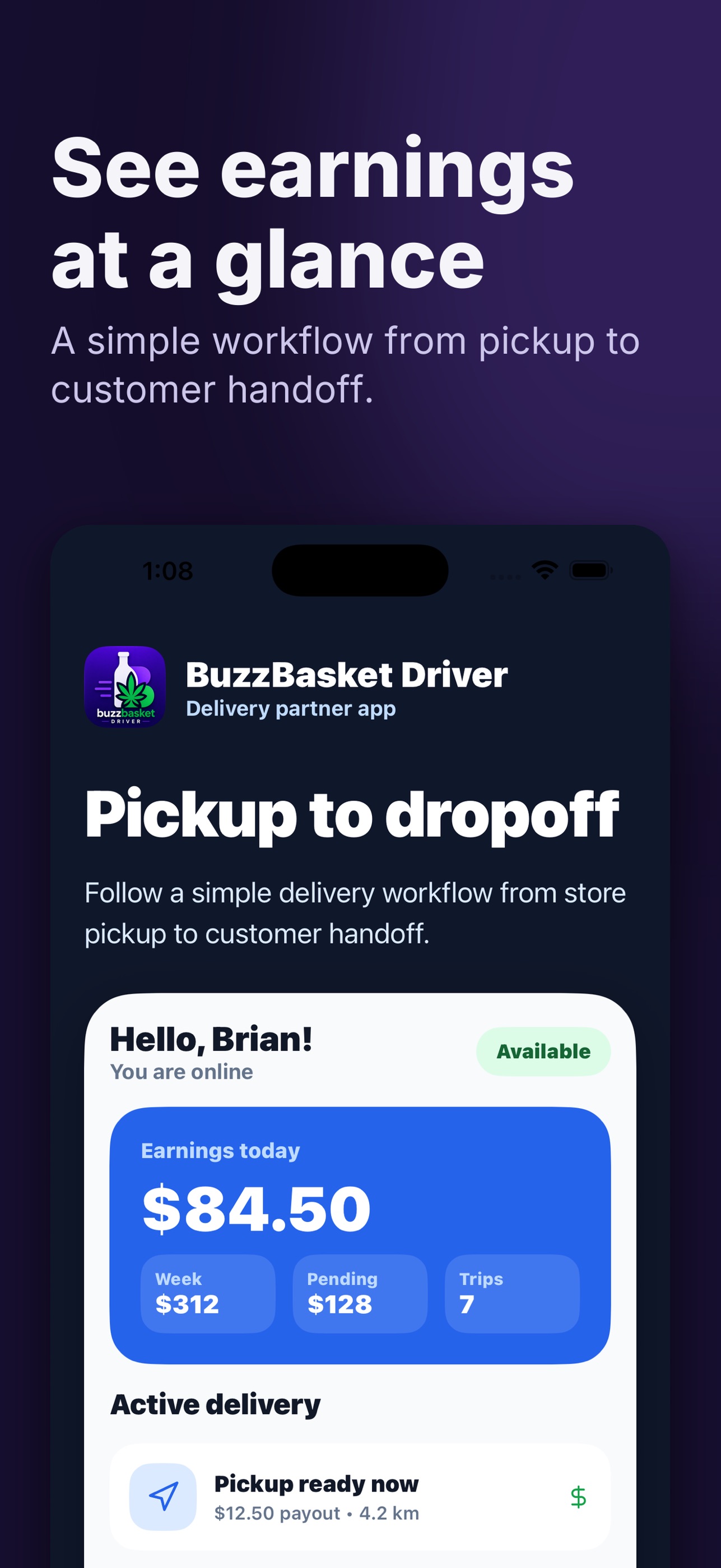 Screenshot 2 of BuzzBasket Driver