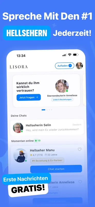 Lisora: Chat mit Hellsehern screenshot 2 of 6