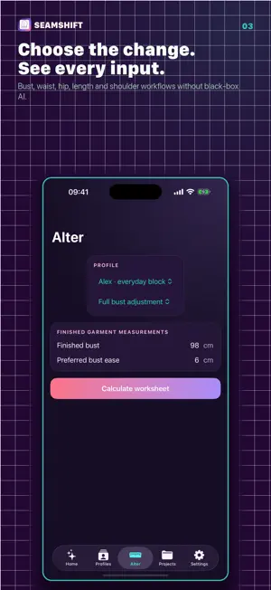 SeamShift: Pattern Alterations screenshot 3